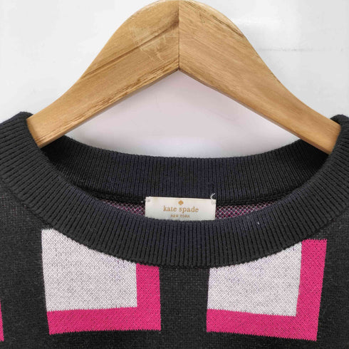 ケイトスペード Kate spade 半袖 チェック柄 ニット レディース import:XS