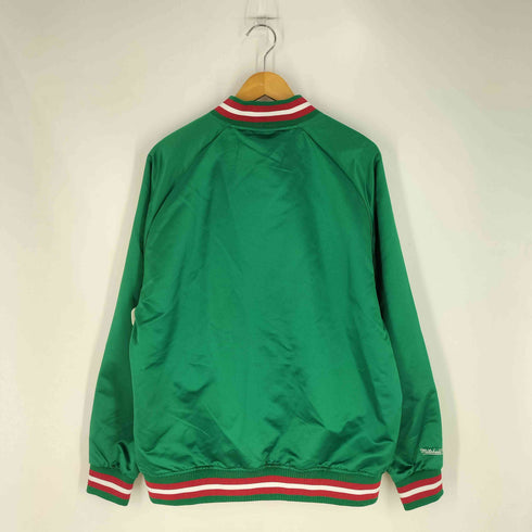 ミッチェルアンドネス mitchell&ness SATIN JACKET MILWAUKEE BUCKS サテンジャケット メンズ import:L