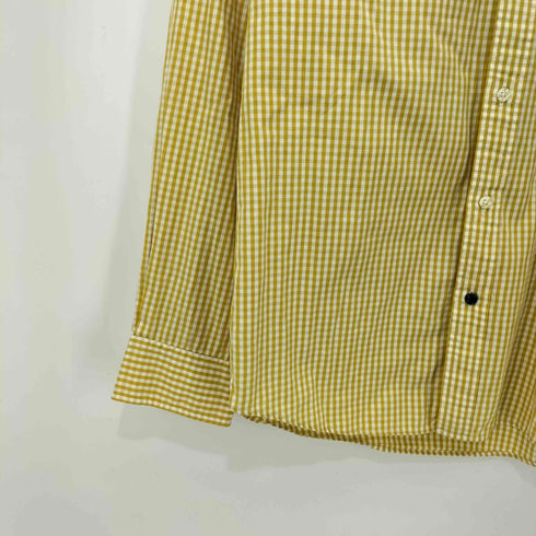 ラコステ LACOSTE ワニ刺繍 ギンガムチェック ボタンダウン L/S シャツ メンズ JPN:4