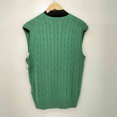 ポロラルフローレン POLO RALPH LAUREN コットン100 ポニー刺繍 ケーブルニット ベスト メンズ import:XS