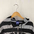 BYE JEREMY フロント ロゴ ボーダー パーカー street メンズ import:XL