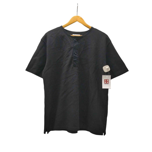 25SS SCI-SCI 紙糸 カノコ ヘンリーネック 半袖 Tシャツ メンズ JPN:L