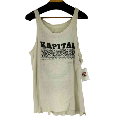 キャピタル KAPITAL ロゴプリント タンクトップ メンズ