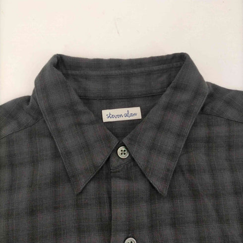 スティーブンアラン Steven Alan 25AW ネル オンブレー チェック レギュラーカラー シャツ NARROW メンズ JPN:M