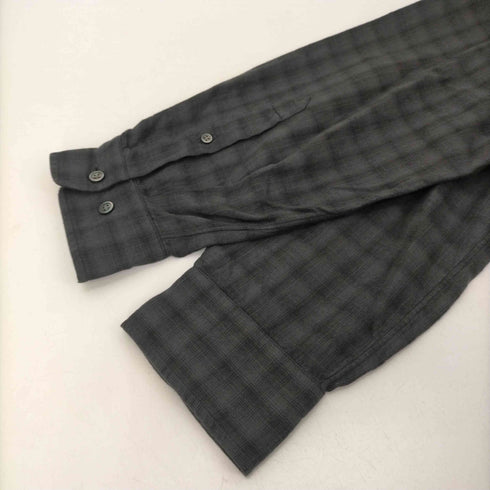 スティーブンアラン Steven Alan 25AW ネル オンブレー チェック レギュラーカラー シャツ NARROW メンズ JPN:M