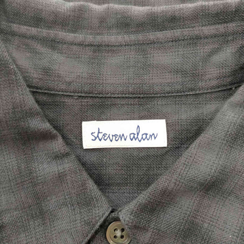 スティーブンアラン Steven Alan 25AW ネル オンブレー チェック レギュラーカラー シャツ NARROW メンズ JPN:M