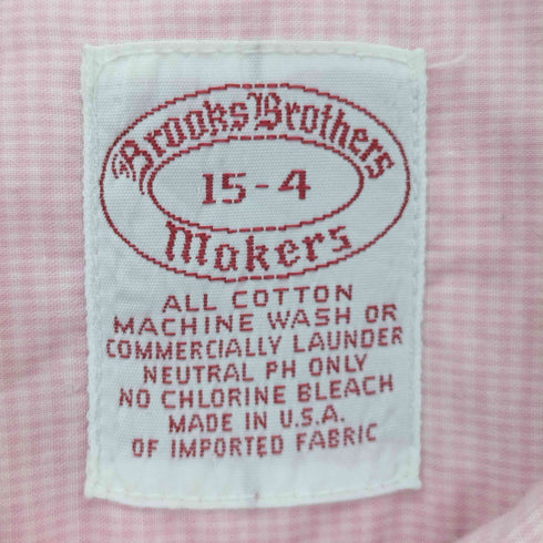 ブルックスブラザーズ BROOKS BROTHERS 90s USA製 makers チェック 長袖ボタンダウンシャツ メンズ 15-4