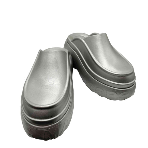 マークジェイコブス MARC JACOBS 24SS MELISSA CLOG + MARC JACOBS AD コラボ クロッグ サンダル シルバー レディース JPN:23