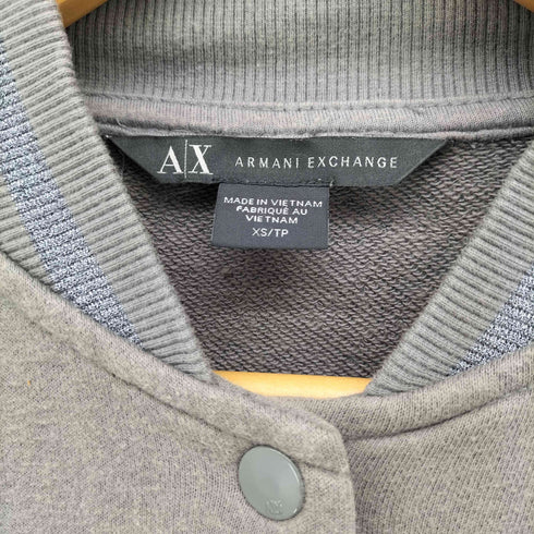 アルマーニエクスチェンジ ARMANI EXCHANGE 両面 ロゴ ラメ スタジアム ジャンパー レディース import:XS