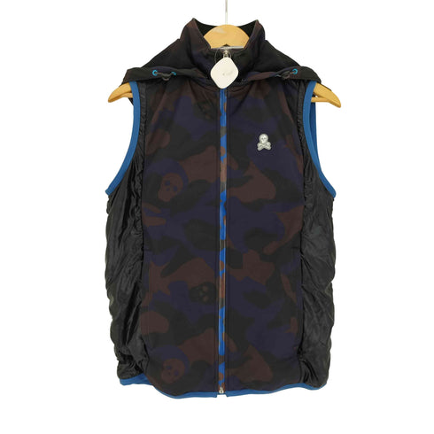 マークアンドロナ MARK&LONA ロゴパッチ THINSULATE シンサレート カモフラ フーデット ベスト メンズ import:M