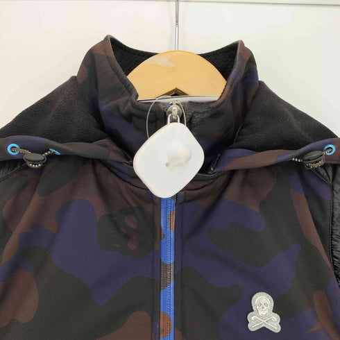 マークアンドロナ MARK&LONA ロゴパッチ THINSULATE シンサレート カモフラ フーデット ベスト メンズ import:M