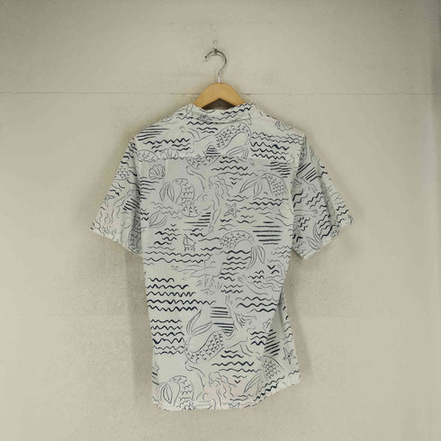 ケンゾー KENZO Graphic-print cotton shirt メンズ M