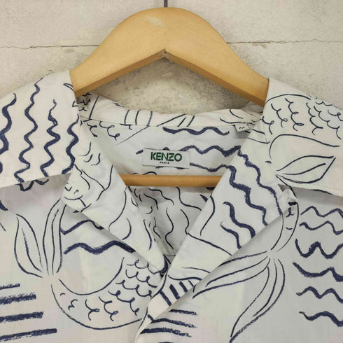 ケンゾー KENZO Graphic-print cotton shirt メンズ M