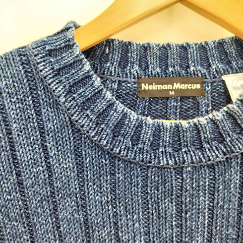 ニーマンマーカス Neiman Marcus インディゴ コットンニット メンズ import:M