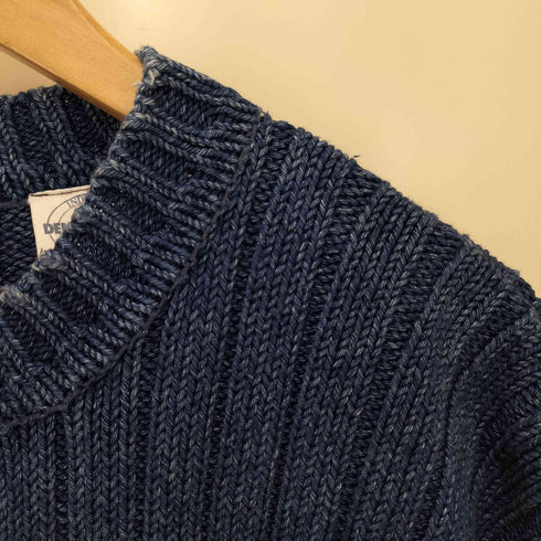 ニーマンマーカス Neiman Marcus インディゴ コットンニット メンズ import:M