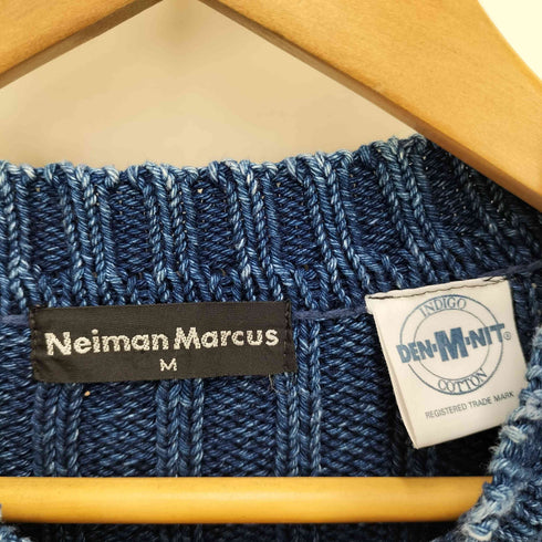 ニーマンマーカス Neiman Marcus インディゴ コットンニット メンズ import:M