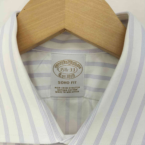 ブルックスブラザーズ 346 BROOKS BROTHERS ストライプ柄 CLASSIC ワーク シャツ メンズ 15-33