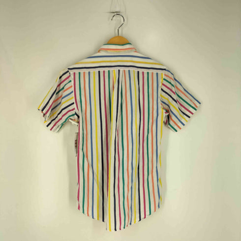 ポロバイラルフローレン Polo by RALPH LAUREN 80S スモールポニー刺繍 ストライプ ボタンダウン 半袖シャツ レディース 160