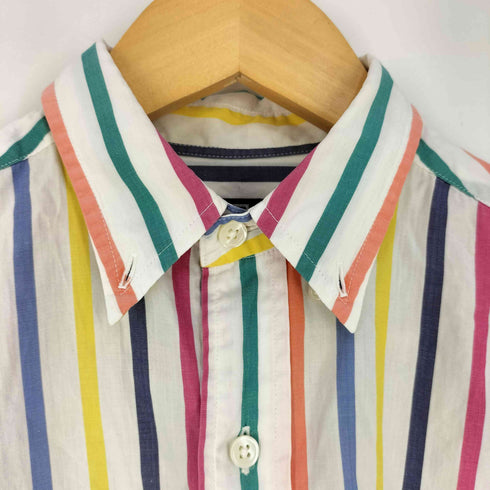 ポロバイラルフローレン Polo by RALPH LAUREN 80S スモールポニー刺繍 ストライプ ボタンダウン 半袖シャツ レディース 160