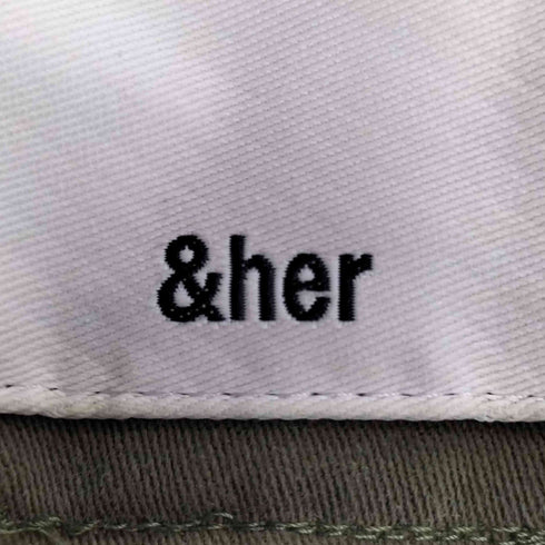 &her フロントジップ ペインターパンツ レディース JPN:38