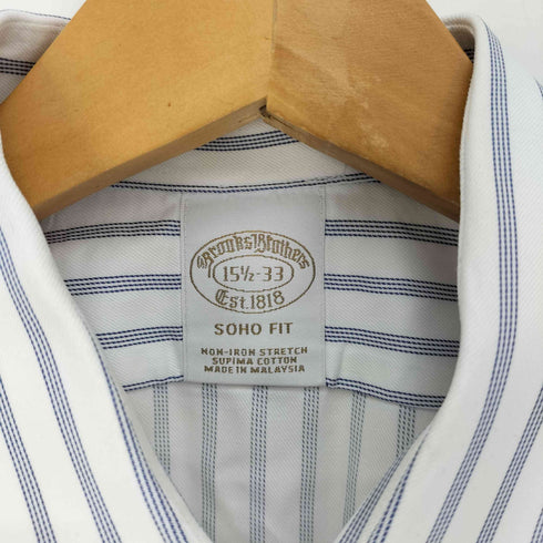 ブルックスブラザーズ 346 BROOKS BROTHERS ストライプ柄 SOHO FIT ワーク シャツ メンズ 15 2/1