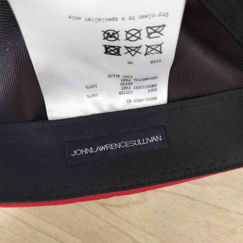ジョンローレンスサリバン JOHN LAWRENCE SULLIVAN EMBROIDERED CAP WITH BOTTLE OPENER メンズ OS