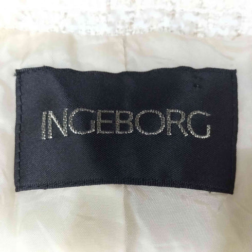 インゲボルグ INGEBORG 丸襟 ツイード ジャケット セットアップ レディース 9