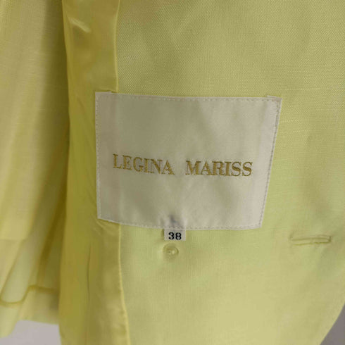 LEGINA MARISS フラワーモチーフボタン ダブルブレスト テーラードジャケット ティアード タイトスカート セットアップ レディース 38