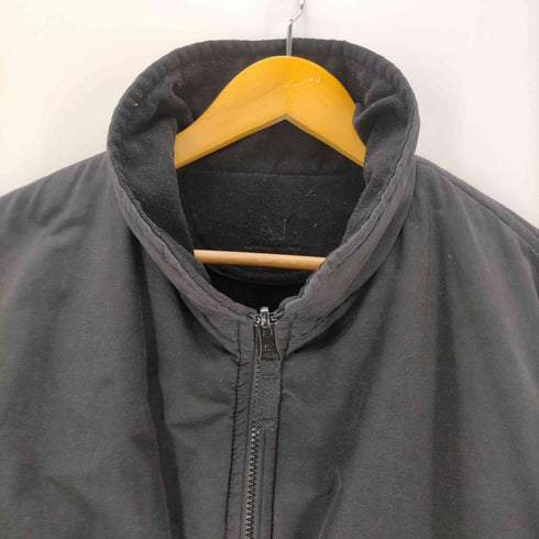 アルマーニジーンズ ARMANI JEANS 00S SIMIN T SPA ラバーロゴ フリース リバーシブル ジップアップ ジャケット ブルゾン メンズ I:54