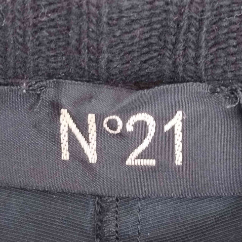 ヌメロヴェントゥーノ N°21 ニットドッキング シェル プルオーバー 裾ドローコード メンズ 50