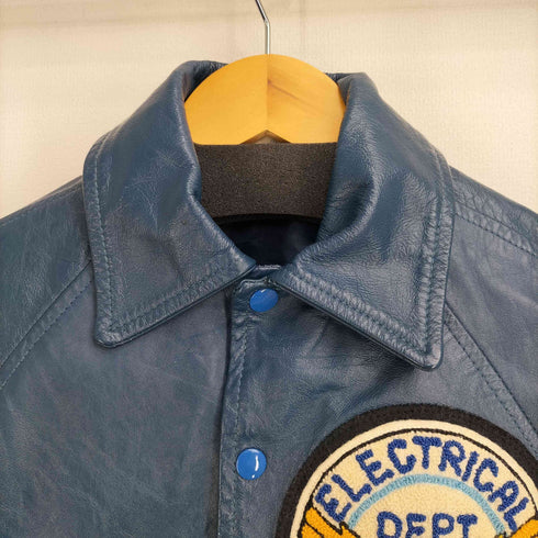 BONWITT 70-80S ワッペン レザースタジャン メンズ
