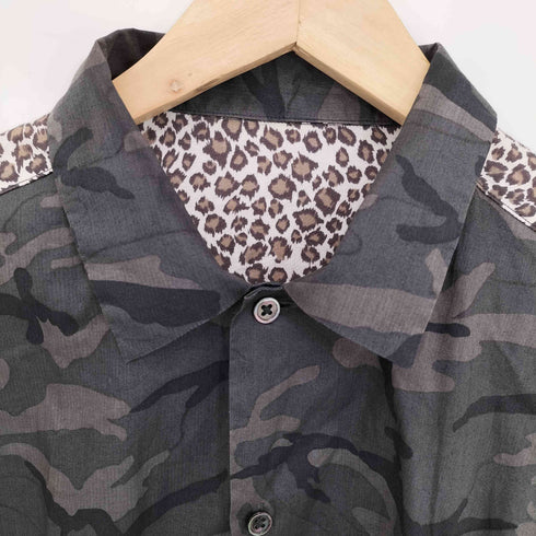 ユニフォームエクスペリメント uniform experiment LEOPARD RELAX FIT SHORTS(PYTHON PATCH) メンズ JPN:2