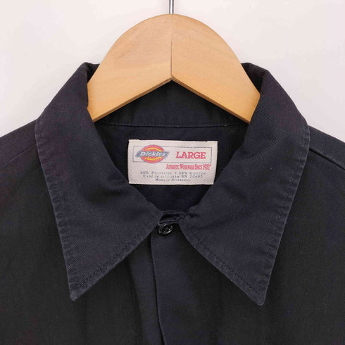 ディッキーズ Dickies 裾 ロゴ S/S ワーク シャツ メンズ import:L