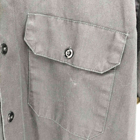 ディッキーズ Dickies 裾 ロゴ S/S ワーク シャツ メンズ import:L