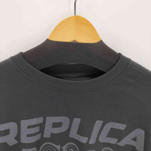 イエロー YELLO プリントクルーネックTシャツ レディース