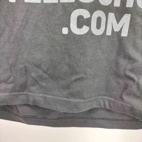 イエロー YELLO プリントクルーネックTシャツ レディース