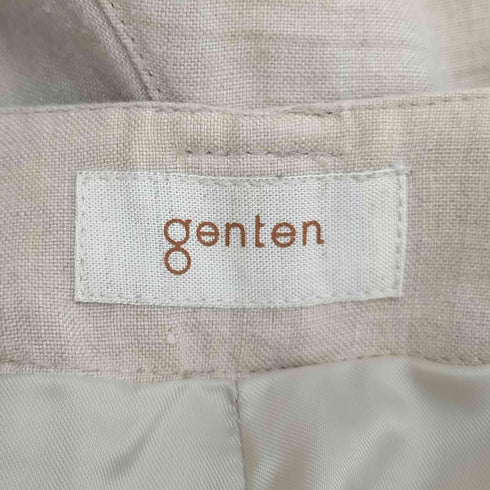 ゲンテン genten リネン100 ワイドパンツ レディース JPN:38