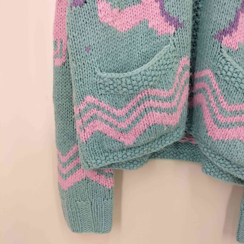アナスイ ANNA SUI SEASHORE INTARSIA CARDIGAN レディース M/L