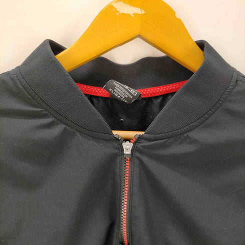 ナイキ NIKE 90S TEAM タグ CLIMA FIT GEORGIA バックロゴ 刺繍 3/4ジップ ビステ メンズ import:XL