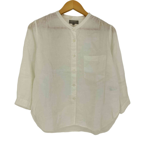 マーガレットハウエル MARGARET HOWELL 七分丈 リネンシャツブラウス レディース 1