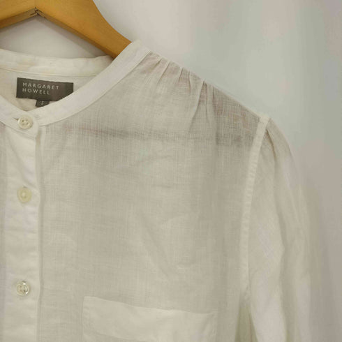 マーガレットハウエル MARGARET HOWELL 七分丈 リネンシャツブラウス レディース 1