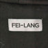FEI-LANG Line Zip-up Hoodie ライン ジップアップ フーディーパーカー ダブルジップ メンズ JPN:M