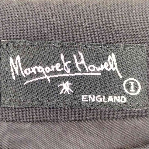マーガレットハウエル MARGARET HOWELL 筆記体タグ ウールギャバ100 5分丈 Aラインワンピース レディース 1