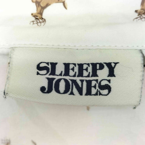 SLEEPY JONES 鹿柄 パジャマシャツ セットアップ レディース L