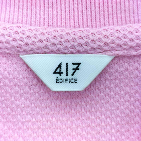 フォーワンセブンバイエディフィス 417 by EDIFICE ハニカムカノコ カラーポロシャツ メンズ JPN:S