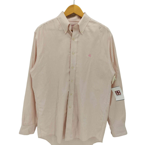 ブルックスブラザーズ BROOKS BROTHERS REGULAR FIT ストライプ ボタンダウン L/S シャツ メンズ import:M