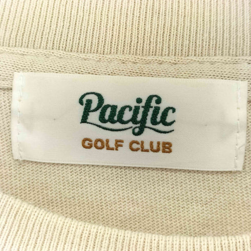 pacific golf club ロゴ刺繍 クルーネック ショートスリーブ Tシャツ メンズ