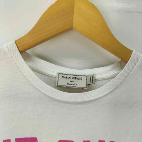 メゾンキツネ MAISON KITSUNE JE SUIS ALLE AU COLLEGE KITSUNE TEE メンズ import:S
