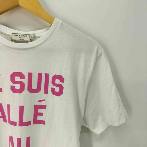 メゾンキツネ MAISON KITSUNE JE SUIS ALLE AU COLLEGE KITSUNE TEE メンズ import:S
