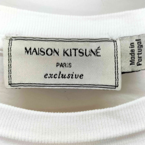 メゾンキツネ MAISON KITSUNE JE SUIS ALLE AU COLLEGE KITSUNE TEE メンズ import:S